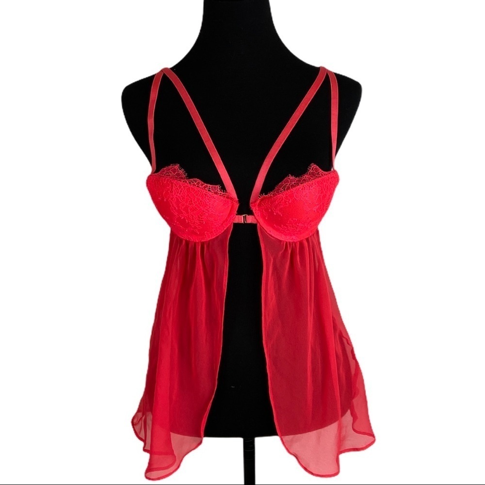 ❤️NWT❤️VICTORIA’S SECRET BABYDOLL LACE PUSH UP~34B‎